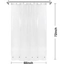 Ver imagem 7 de Barossa Design Forro de Cortina de Chuveiro de 152 X 182 Cm