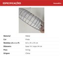 Ver imagem 4 de Centro de Mesa Decorativo de Metal Prata 8x36x36cm Sala Jantar Decoração Enfeite