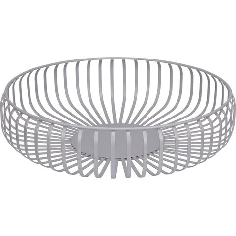 Centro Mesa Home&co Metal 8x36x36cm Prata