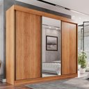 Ver imagem 5 de Guarda Roupa Casal 100% Mdf 3 Portas de Correr 6 Gavetas com Espelho Central Fênix - Mais Móveis