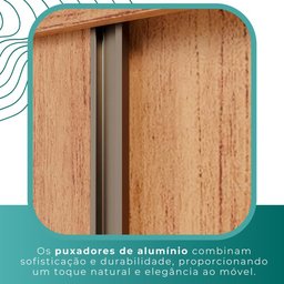 Guarda Roupa Casal 100% Mdf 3 Portas de Correr 6 Gavetas com Espelho Central Fênix - Mais Móveis - 11
