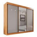 Ver imagem 6 de Guarda Roupa Casal 100% Mdf 3 Portas de Correr 6 Gavetas com Espelho Central Fênix - Mais Móveis