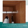 Guarda Roupa Casal 100% Mdf 3 Portas de Correr 6 Gavetas com Espelho Central Fênix - Mais Móveis - 12