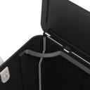 Ver imagem 4 de Lixeira com Pedal Borboleta 20l Preto com Alça Bege Coza