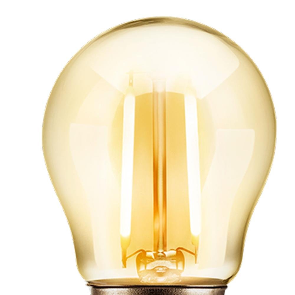 Lâmpada LED Bolinha Filamento 2w G45 Âmbar E27 Retrô Vintage - 5