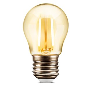 Lâmpada Led Bolinha Filamento 2w G45 Âmbar E27 Retrô Vintage