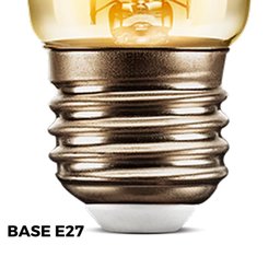 Lâmpada Led Bolinha Filamento 2w G45 Âmbar E27 Retrô Vintage - 4