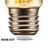 Lâmpada Led Bolinha Filamento 2w G45 Âmbar E27 Retrô Vintage - 4