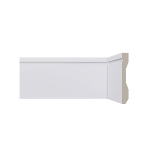 Kit Rodape Poliestireno 10cm Frisado Santa Luzia 24metros (10 Barras)