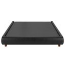 Ver imagem 4 de Cama Casal Japonesa Pés Madeira 154cm Firenze Corano Preto - Nexta Casa