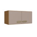 Ver imagem 2 de Armário Aéreo Modulado para Geladeira Fidelitá Mariana 60cm 2 Portas Freijó/camurça