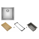 Ver imagem 1 de CUBA FRANKE DE EMBUTIR LINEA 40x40 C/ ACESSÓRIOS ALL-IN 18071