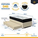 Ver imagem 6 de Cama Box com Colchão de Espuma D45 Pillow In Anjos Ortoconfort + Auxiliar Unique Solteiro 88cm