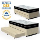 Ver imagem 3 de Cama Box com Colchão de Espuma D45 Pillow In Anjos Ortoconfort + Auxiliar Unique Solteiro 88cm