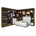 Ver imagem 7 de Dormitório Completo Georgia Para Cama Box Casal 1,38m Jequitibá/Off White J&A