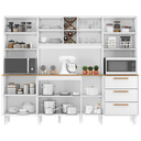 Ver imagem 4 de Kit de Armários para Cozinha MDP 8 Portas 3 Gavetas Apollo Branco