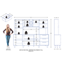 Ver imagem 3 de Kit de Armários para Cozinha MDP 8 Portas 3 Gavetas Apollo Branco