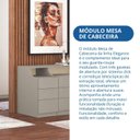 Ver imagem 6 de Mesa de Cabeceira 3 Gavetas Elegance Cinza