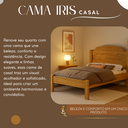 Ver imagem 4 de Cama Casal Iris Tradicional Reforçada Mdf Moderna para Quarto Nature