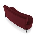 Ver imagem 7 de Sofá Living Decorativo 2 Lugares 1,35m Katara Veludo Bordô G33 - Gran Belo