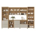 Ver imagem 7 de Cozinha Marquesa 6 Peças 9 Portas Cristaleira Reflecta 100% MDF Bege/Nature Greige
