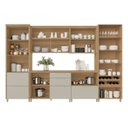 Ver imagem 7 de Cozinha Marquesa 6 Peças 9 Portas Cristaleira Reflecta 100% MDF Bege/Nature Greige