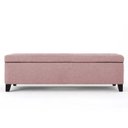 Ver imagem 6 de Recamier Bau Veneza 1,40m Suede Rosa Bebe - Clique Decor Clique decorações