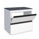 Ver imagem 2 de Conjunto Para Banheiro Aço Gabinete Gaia 60 Com Espelho Sem Cuba Cozimax Branco