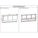 Ver imagem 4 de Armário para Cozinha 3 Portas 150cm Line Branco/Supremo/Freijó