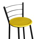 Ver imagem 2 de Banqueta Alta para Cozinha Ratan Preta Cristal