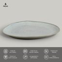 Ver imagem 3 de Conjunto C/ 6 Pratos Raso Oval Orgânico Green Granite Ø 31x24x2,5 Cm