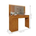 Ver imagem 2 de Camarim para Maquiagem Nina 2 Gavetas com Espelho LED MDP Marrom Casah 108cm