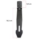 Ver imagem 3 de Kit Ferragens para Baú 14 Peças Alça Dobradiças Medalhão Preto Fosco