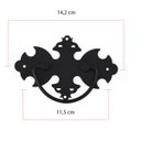 Ver imagem 6 de Kit Ferragens para Baú 14 Peças Alça Dobradiças Medalhão Preto Fosco