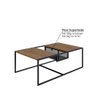 Mesa de Centro Industrial York 100 cm - Vermont/Preto - 3