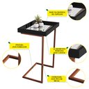 Ver imagem 4 de Mesa Lateral com Tampo Espelhado 4774