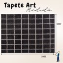 Ver imagem 4 de Tapete para Sala 2,00x3,00 Art Oásis Geométrico Grafite e Off White Antiderrapante Macio Alto Padrão