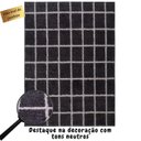 Ver imagem 2 de Tapete para Sala 2,00x3,00 Art Oásis Geométrico Grafite e Off White Antiderrapante Macio Alto Padrão