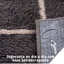 Ver imagem 5 de Tapete para Sala 2,00x3,00 Art Oásis Geométrico Grafite e Off White Antiderrapante Macio Alto Padrão