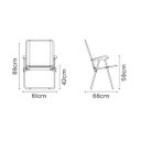 Ver imagem 2 de Cadeira de Praia Tramontina Creta Master em Alumínio com Assento Roxo