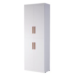 Armário Multiuso Flex 4 Portas Sala Escritório Cozinha Lavanderia Despensa- Branco - 2