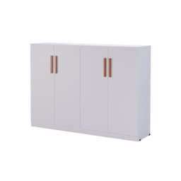 Armário Multiuso Flex 4 Portas Sala Escritório Cozinha Lavanderia Despensa- Branco - 3