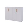 Armário Multiuso Flex 4 Portas Sala Escritório Cozinha Lavanderia Despensa- Branco - 3