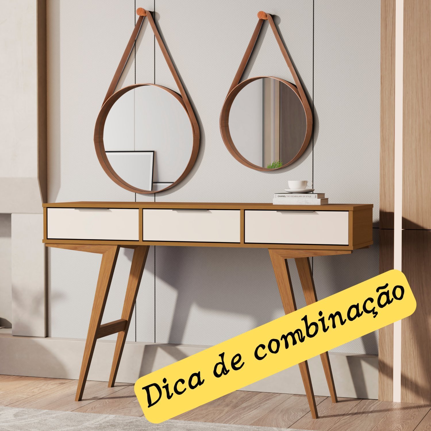Espelho Decorativo Castanheira 60cm JB - 5