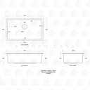 Ver imagem 4 de Cuba para cozinha gourmet pia aço inox com acessórios Terena 74 cm Pingoo.casa - Dourado