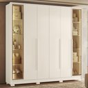 Ver imagem 1 de Guarda Roupa Casal 237cm 6 Portas Palermo Off Whitte a02 - Mpozenato