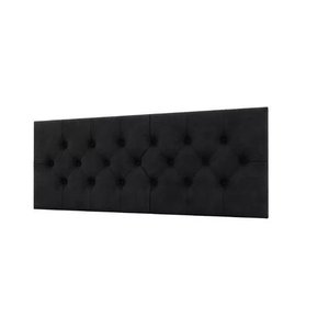 Cabeceira Cama Box Capitonê Casal 1,38 Jade:Preto