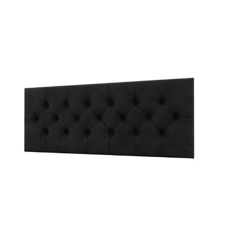 Cabeceira Cama Box Capitonê Casal 1,38 Jade:Preto