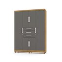 Ver imagem 3 de Guarda Roupa 6 Portas Capitiva Nature Alasca