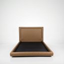 Ver imagem 5 de Conjunto Cama Japonesa Casal Cabeceira Alta Estofada Courino Premiun Luxo Alto Padrão Clean Mo